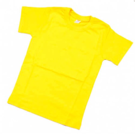 Желтая футболка макет