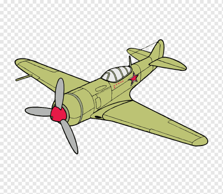 Контурное изображение самолета