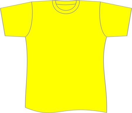 Жёлтая футболка с воротником