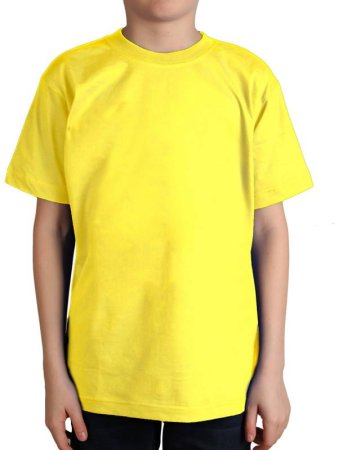 Желтая футболка для фотошопа