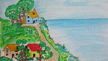 Домик на море дети