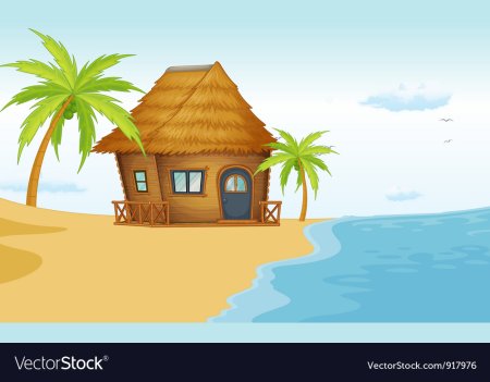 Домик на острове для детей