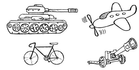 Военная техника раскраски средняя группа