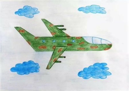 Рисование самолет подготовительная группа
