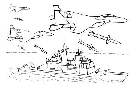 Раскраска «Военная техника»