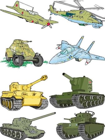 Военная техника для дошкольников