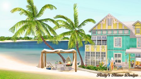 Симс 3 пляжный домик