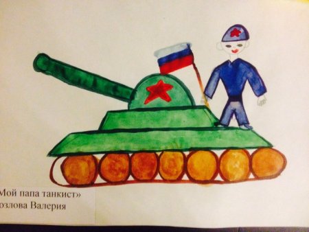 Танкист рисование для детей