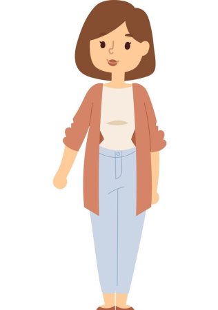 Женщина мультяшная