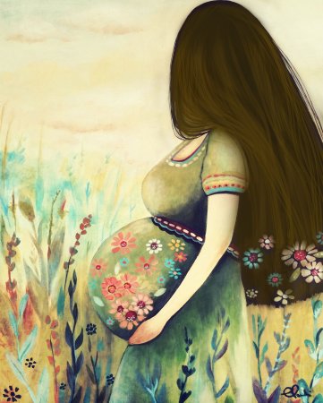 Женщина рисунок