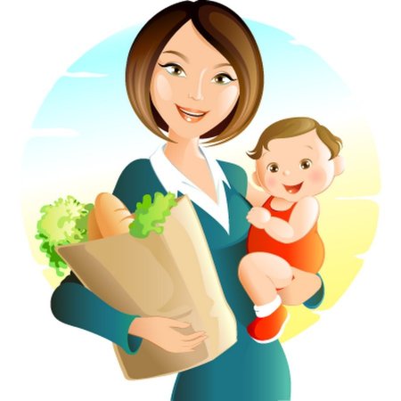 Рисунок беременной девушки