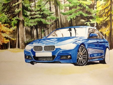 БМВ ф30 рисунок