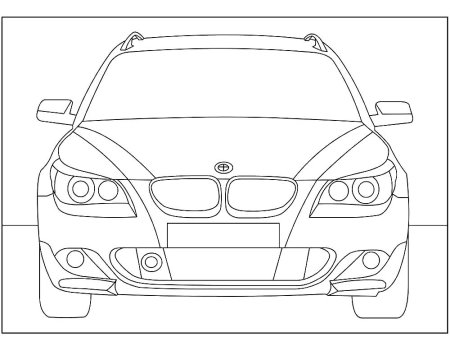 Раскраска BMW e60