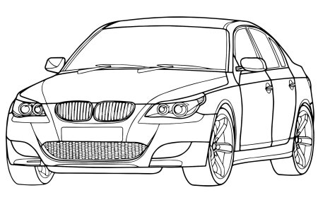 Раскраска BMW m5 f90