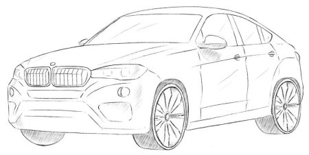 Раскраски машины БМВ х6