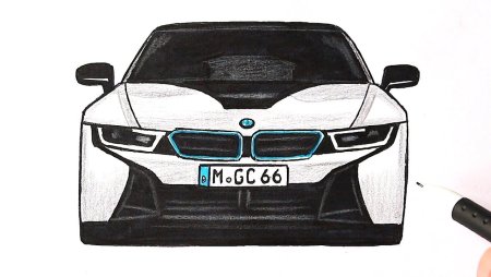Машина BMW x7 risovat
