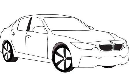 Раскраска BMW e60