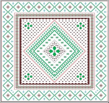 Платок с геометрическим узором