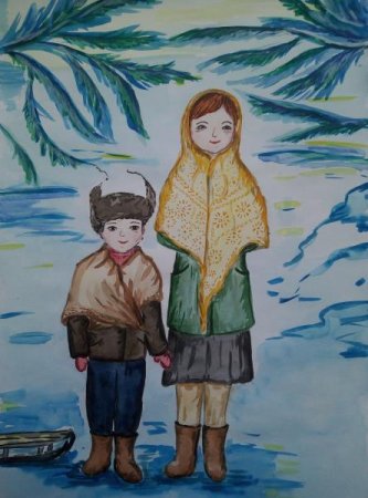 Конкурс рисунков в платках