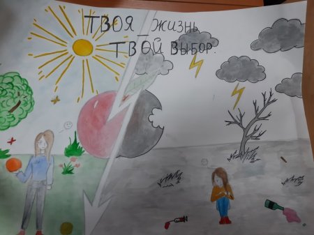 Плакат вредные привычки