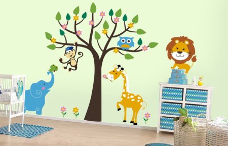 Дерево на стене в ДОУ