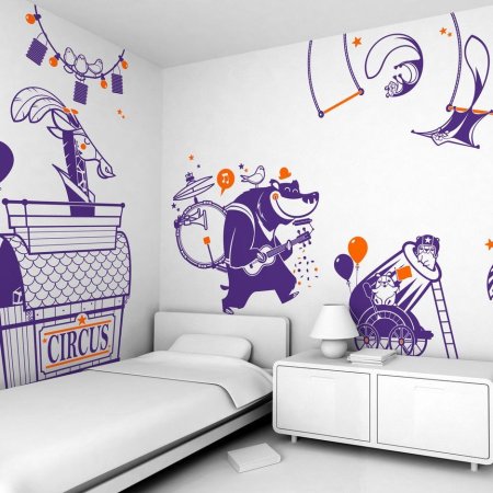 Графика в детской комнате