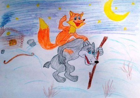 Детские рисунки к сказкам