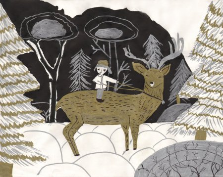 Иллюстрация к сказке конек горбунок с Жар птицей