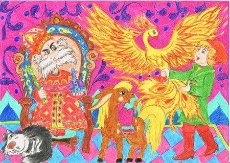 Выставка детских рисунков сказки