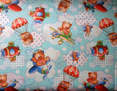 Ткань с единорожками