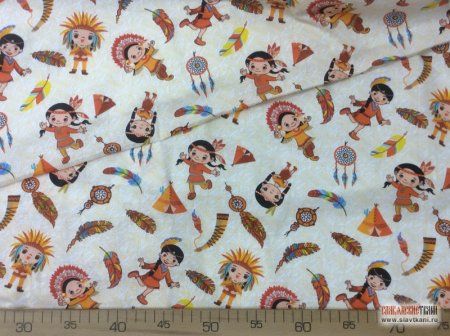 Хлопчатобумажная ткань с мелким рисунком