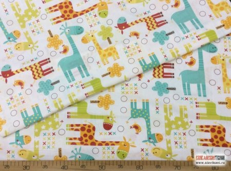 Лоскуток ситцевой ткани