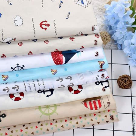 Ткань с машинками детская