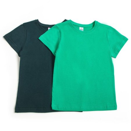 Футболка зеленая детская однотонная