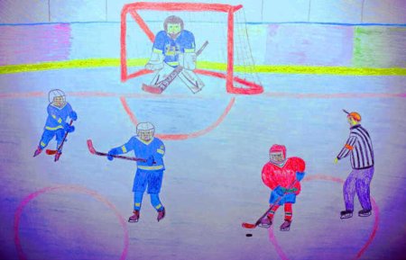 Детские рисунки про спорт