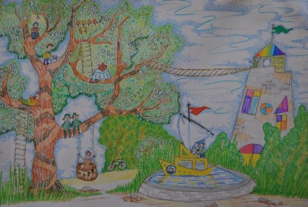 Городской парк глазами детей