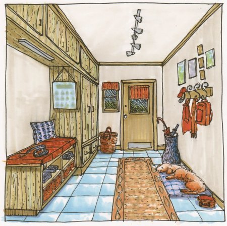 Интерьер комнаты детской комнаты рисунок (54 фото)