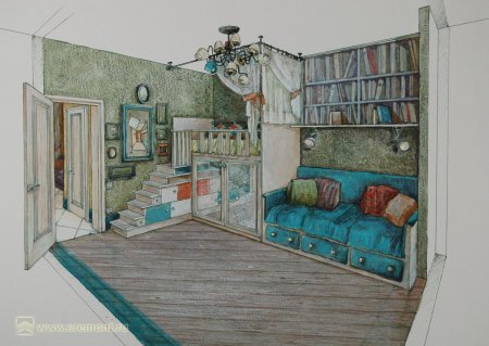 Зарисовка детской комнаты
