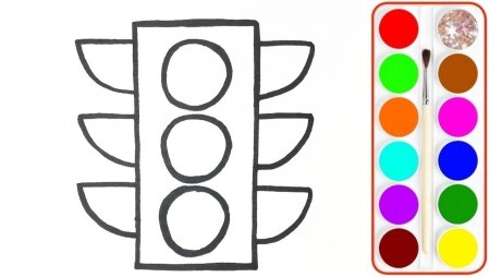 Рисование светофор в средней группе