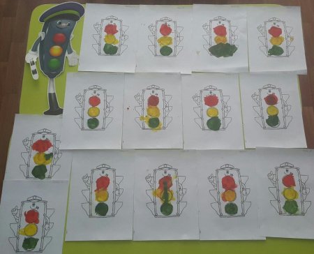 Рисование светофора в младшей группе