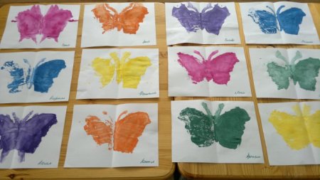 Рисование бабочки в технике монотипия в старшей группе