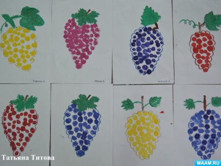 Рисование фрукты в средней группе