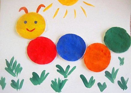 Аппликация для детей 3-4 лет в детском саду