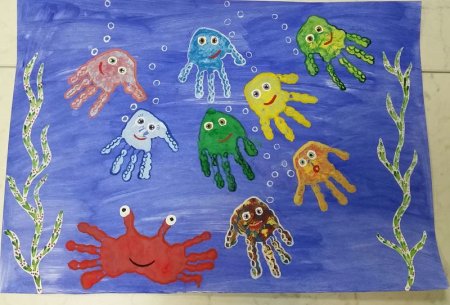 Рисование ладошками для детей