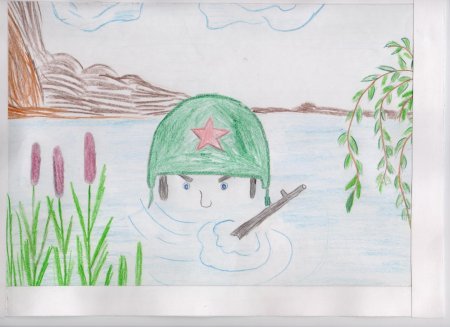 Рисунок на тему защита Отечества
