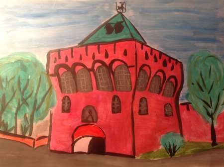 Рисование Нижегородского Кремля