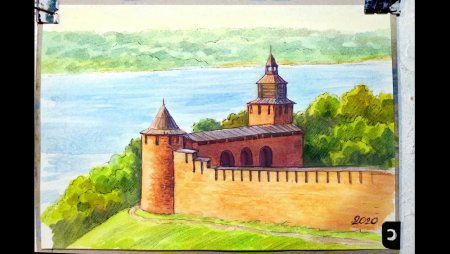 Нижегородский Кремль рисунок