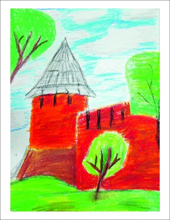 Дмитриевская башня Нижегородского нарисова