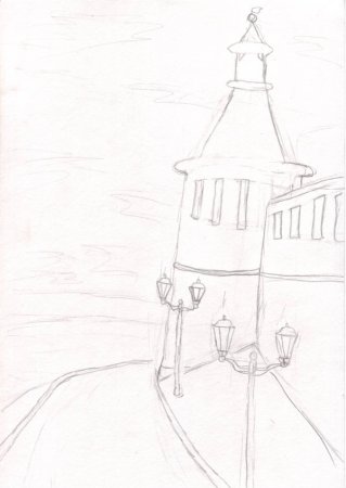 Нижегородский Кремль детский рисунок Нижегородского Кремля