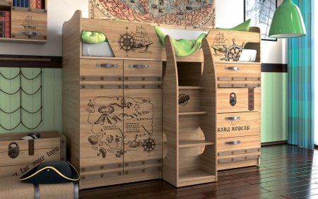 Кровать-чердак Корсар-2